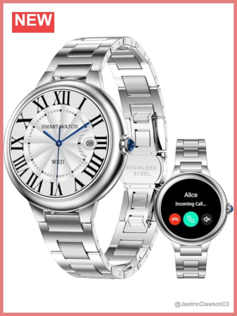 Luxury Smart Watch AMOLED Display Bluetooth Call